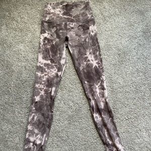 lululemon Align High-Rise 28" in Diamond Dye Mink Bery Lunar Rock Shadow Grey